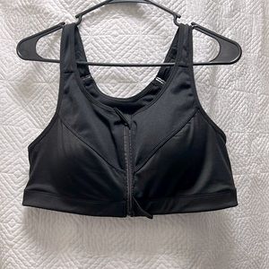 Sports Zipper Bra
